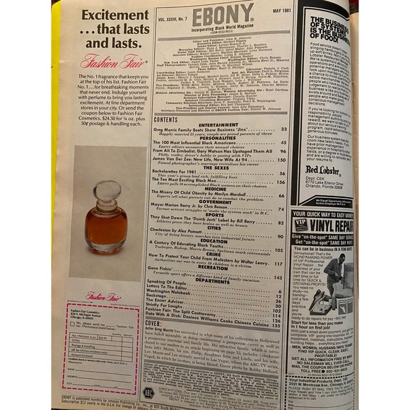 Ebony Magazine, May 1981 Cover Feature Story Greg Morris Story: Mission Possible - Picture 2 of 16